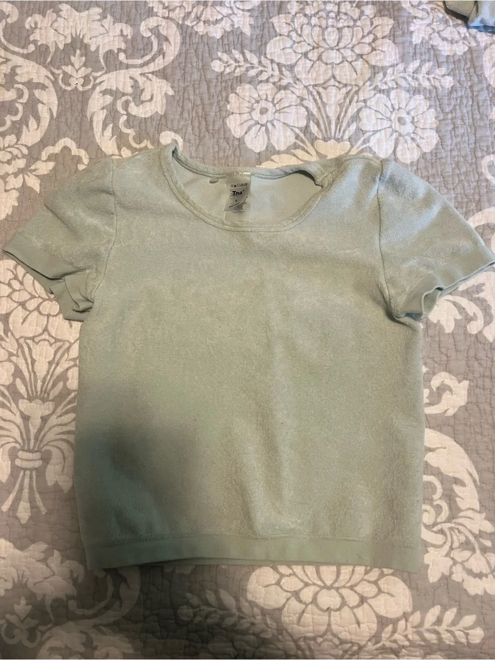 Aritzia Light Sage Green Hoodie Sweatshirt, Tshirt, Shorts Set